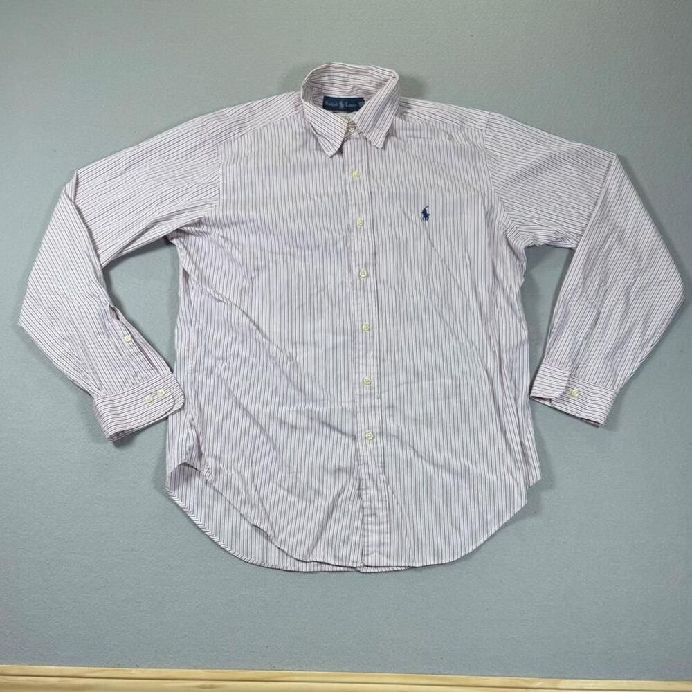 Ralph-lauren Men's White and Pink Shirt